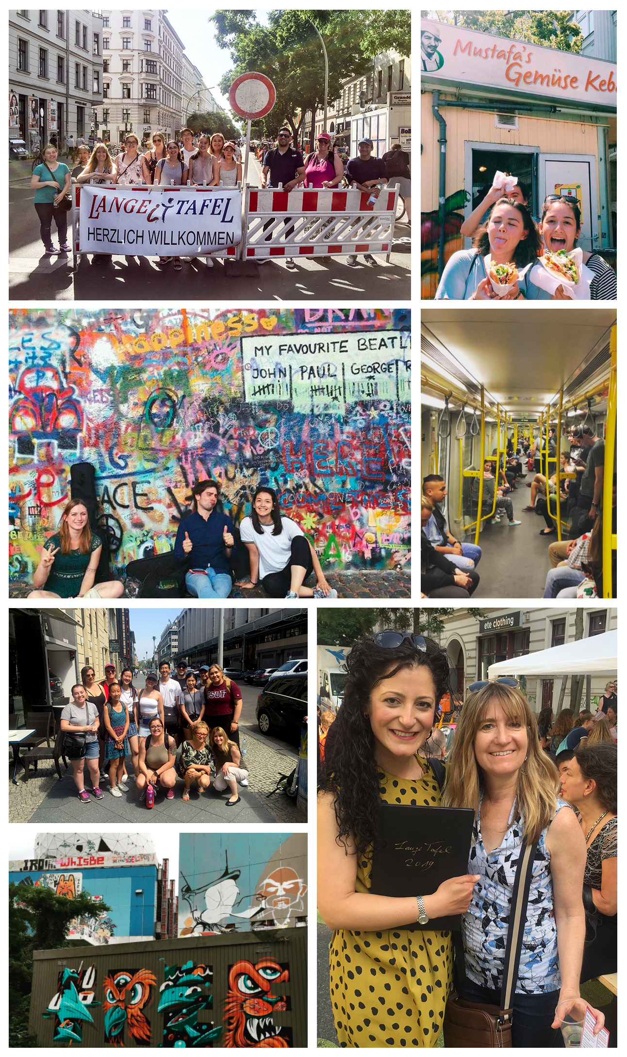 Collage of student snapshots 