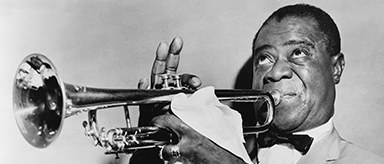 Louis Armstrong on Trumpet