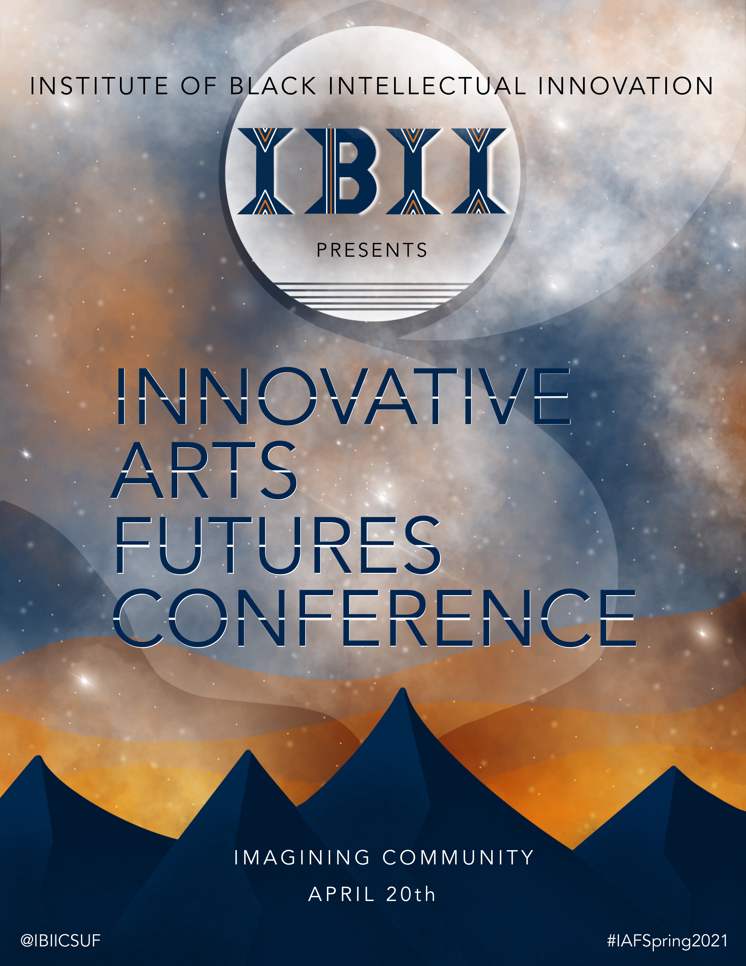 flyer for Apr 20 Innovative Arts Futures Conference