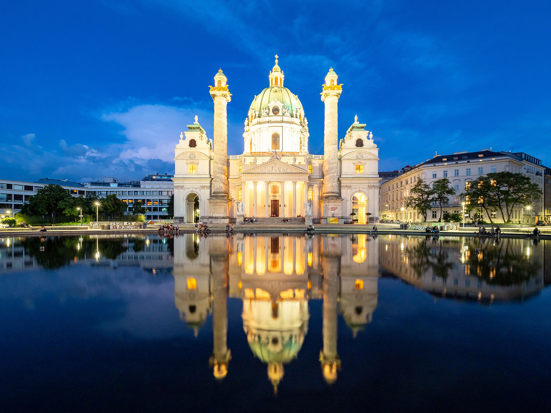 St. Charles Church in Vienna, Austria.