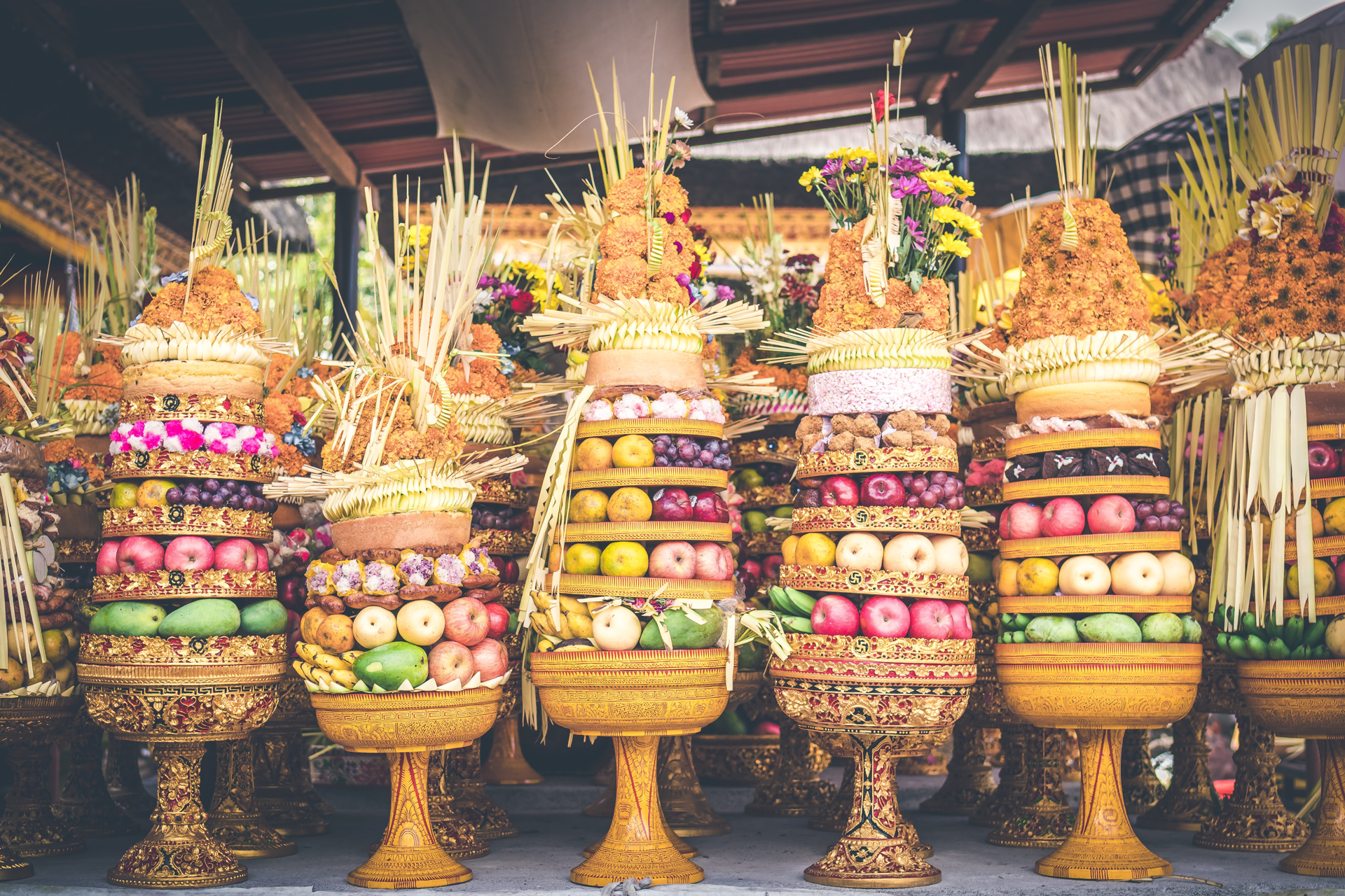 Balinese fruit offering.