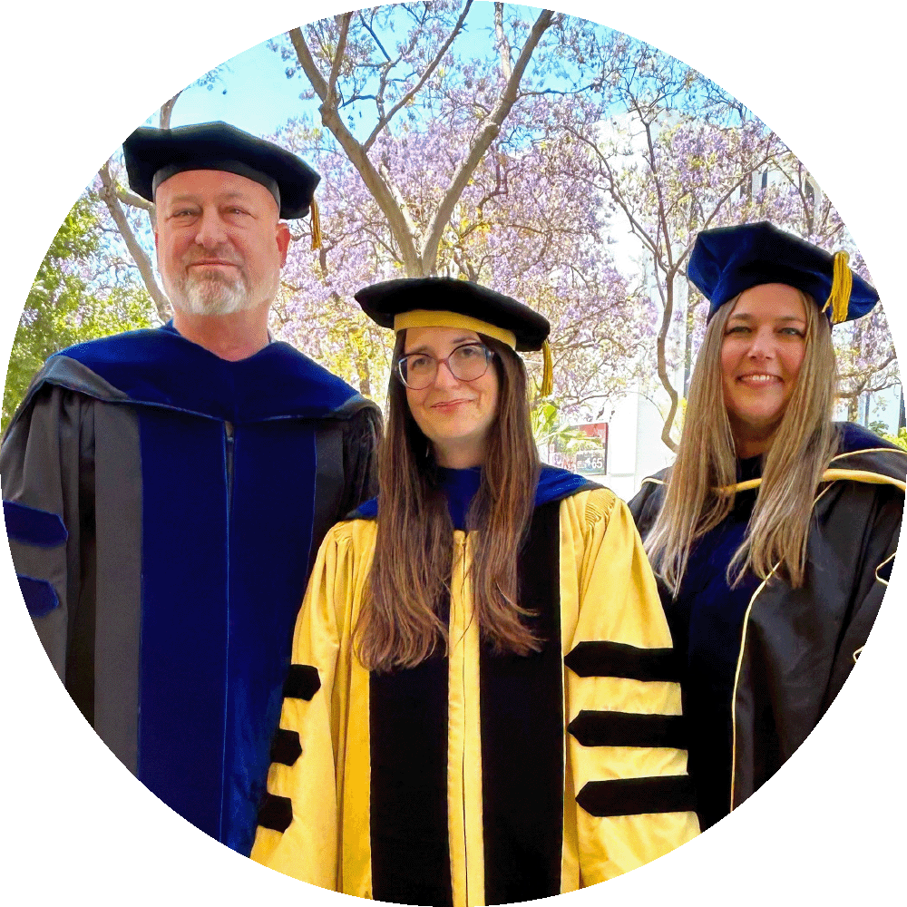 Associate Dean Wendt, Dean Stern, and Associate Dean Zettel-Watson