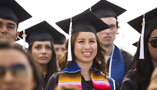 Graduates listening