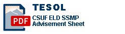 CSUF ELD SSMP Advisement Sheet