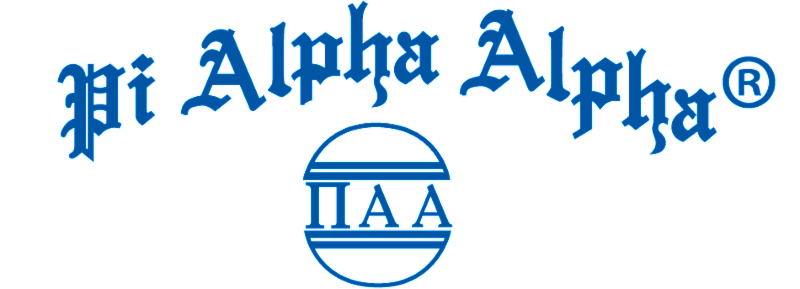 Pi alpha alpha Logo Banner