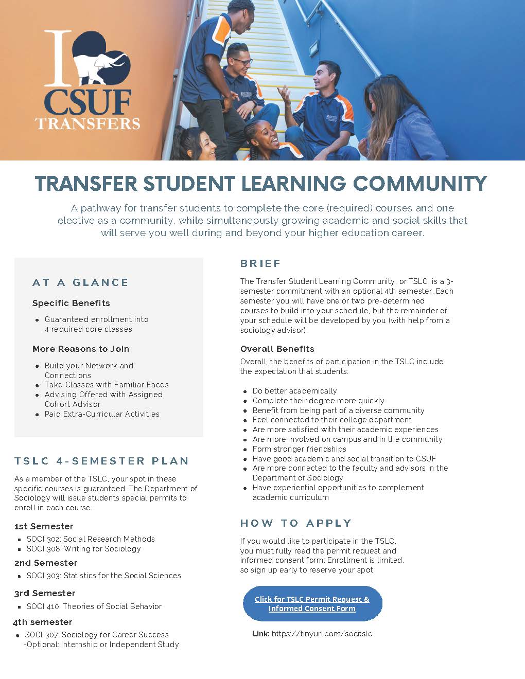 Flyer for Transfer Students