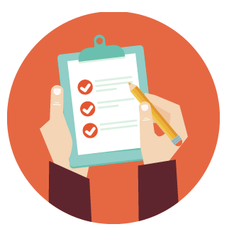 Image of a clipboard with a checklist